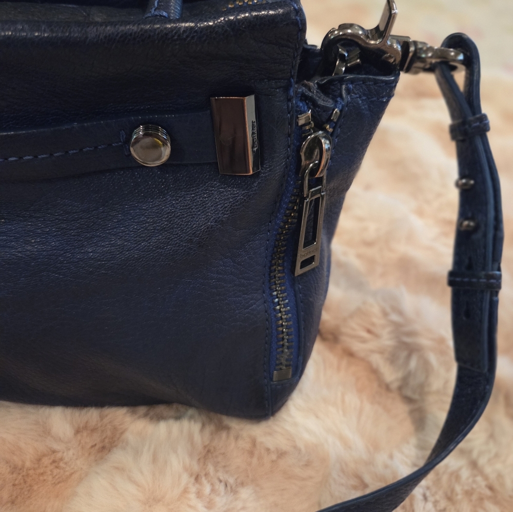 Botkier Deep Blue Leather Handbag - Picture 14 of 16